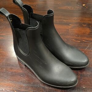 Sam Edelman Black Tinsley Chelsea Rain Boots - Women's Size 7